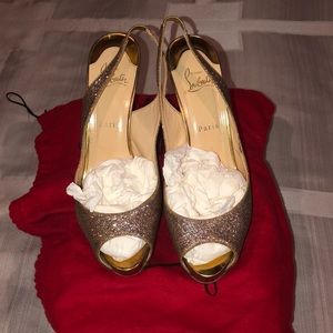 Authentic Christian Louboutin Slingback Heels
